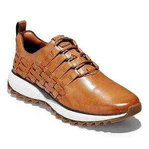 Cole Haan Grand Explore All Terrain Woven Brown Leather Sneakers Men’s Size 12 W